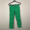 J. Crew Pants & Jumpsuits | J.Crew L Toothpick Green & Navy Bow Print Chords | Color: Blue/Green | Size: 25