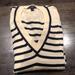 J. Crew Sweaters | J. Crew Striped Sweater Cream And Navy Xs | Color: Blue/Cream | Size: Xs