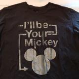 Disney Shirts | I'll Be Your Mickey! Authentic Disneyland Tee | Color: Black/Gray | Size: L