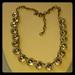 J. Crew Jewelry | J. Crew Brass Plated Rhinestone Necklace | Color: White | Size: 21 Inches With Extender