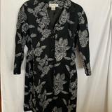 Nine West Jackets & Coats | Euc Nine West Stitched Tapestry Long Jacket | Color: Black/Blue | Size: S