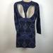 Free People Dresses | Free People Large Open Backed Fitted Dress Bodycon | Color: Black/Blue | Size: L