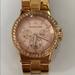 Michael Kors Accessories | Michael Kors Dylan Chronograph Rose Gold Watch | Color: Gold/Tan | Size: Os