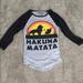 Disney Tops | Disneys Lion King Hakuna Matata Shirt | Color: Gray/Yellow | Size: Xsj