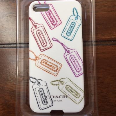 Coach Accessories | Coach 64989b Hangtag Iphone 5 Hardshell Phone Case | Color: Cream/Purple | Size: Iphone 5