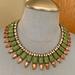 J. Crew Jewelry | J Crew Statement Necklace | Color: Green/Pink | Size: Os