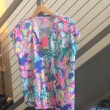 Lilly Pulitzer Tops | Lilly Pulitzer Hartwell Top New With Tags | Color: Blue/Pink | Size: S/M
