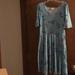 Lularoe Dresses | Lularoe Nicole Dress Nwt | Color: Blue/Red | Size: Xl