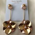 Kate Spade Jewelry | Kate Spade Pick A Posy Linear Earrings | Color: Gold | Size: Os