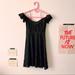 Free People Dresses | Free People Off The Shoulder Mini Dress | Color: Black/Pink | Size: Xs