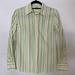 J. Crew Tops | J.Crew Women's Button Front Striped Slim Fit Shirt | Color: Green/Yellow | Size: S