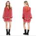 Free People Dresses | Free People Nomad Child Boho Peasant Dress Lace | Color: Red | Size: S