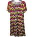 Lularoe Dresses | Lularoe Carly Dress In Fall Colors | Color: Brown/Red | Size: M
