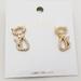 Kate Spade Jewelry | Kate Spade Jazz Things Up Cat Stud Earrings | Color: Gold | Size: Os