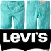 Levi's Bottoms | Levi's Baby Girl Jean Shorts Twill Bermuda Size 12 Mo Teal Stretch Nwt | Color: Green | Size: 12mb