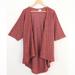 Lularoe Sweaters | Lularoe Women's Lindsay Cardigan/Kimono Size S | Color: Red | Size: S