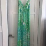 Lilly Pulitzer Dresses | Lilly Pulitzer Maxi Dress | Color: Blue/Green | Size: Xs