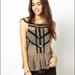 Free People Tops | Free People Tan And Black Tank Top | Color: Black/Tan | Size: S