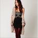 Free People Dresses | Free People Beaded Strapless Delhi Dress | Color: Black/Silver | Size: L