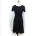 Madewell Dresses | Madewell Black Fit And Flare Dress, Sz M | Color: Black | Size: M