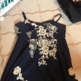 J. Crew Dresses | Jcrew Cute Floral Embroidered Summer Dress | Color: Blue/Cream | Size: 14
