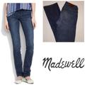 Madewell Jeans | Madewell Rail Straight Denim Jeans 26/32 | Color: Blue | Size: 26