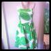 Lilly Pulitzer Dresses | Lilly Pulitzer Strapless Dress | Color: Green/White | Size: 0