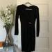 Michael Kors Dresses | Michael Kors Black Long Sleeve Ruching Dress Xs | Color: Black/Gold | Size: Xs