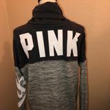 Pink Victoria's Secret Tops | Host Pick Vs Pink Pullover | Color: Black/Gray | Size: M