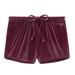 Pink Victoria's Secret Intimates & Sleepwear | New Victoria’s Secret Pink Velvet Sleep Shorts - S | Color: Purple/Red | Size: S