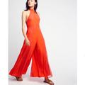 Free People Dresses | Free People Sweet Talkin Jumpsuit | Color: Orange/Red | Size: Xs