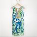 Lilly Pulitzer Dresses | Lilly Pulitzer Blue Green White Vneck Dress Janice | Color: Blue/Green/White | Size: 0