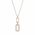 Michael Kors Jewelry | Michael Kors Iconic Links Rose Gold Necklace | Color: Black/Gold | Size: Os