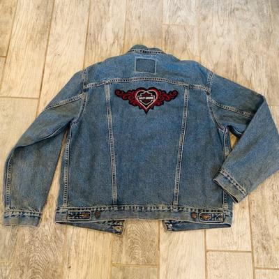 Levi's Jackets & Coats | Harley Davidson Patch Levis Denim Jacket Vtg Coat | Color: Black/Blue | Size: L