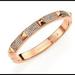 Michael Kors Jewelry | Michael Kors Pave Studded Bangle Bracelet Rosegold | Color: Black/Gold | Size: Os