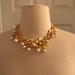 J. Crew Jewelry | J.Crew Pearl And Crystal Floral Statement Necklace | Color: Gold | Size: Os