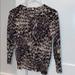 J. Crew Sweaters | Jcrew Animal Print 3/4 Sleeve Marino Wool Cardigan | Color: Black/White | Size: Various