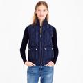 J. Crew Jackets & Coats | J.Crew Navy Pinstriped Excursion Quilted Vest | Color: Blue/White | Size: Xs