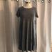 Lularoe Dresses | Lularoe Carly Dress - Nwt - Size Xs | Color: Black/Gray | Size: Xs