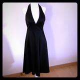 J. Crew Dresses | J Crew Backless Halter Dress With Grosgrain Tie | Color: Black | Size: 0