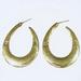 Urban Outfitters Jewelry | Gold Aztec Style Oval Hoop Earrings | Color: Gold | Size: Os