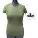 Nike Tops | Dri Fit Compression Running Tee Euc | Color: Green | Size: M