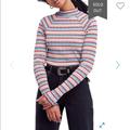 Free People Sweaters | Free People Turtleneck Sz M Multicolor Nwt | Color: Pink | Size: M
