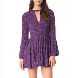 Free People Dresses | Free People Tegan Purple Mini Dress | Color: Purple | Size: Xs