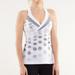 Lululemon Athletica Tops | Lululemon Deep Breath Tank Seaside Dot White / F | Color: Gray/Silver | Size: 6