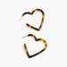 J. Crew Jewelry | J. Crew Women's Nwt Heart Hoop Earrings In Acetate | Color: Black/Brown | Size: Os