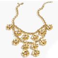 J. Crew Jewelry | J. Crew Gold Flower Statement Necklace | Color: Gold | Size: Os