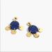 J. Crew Jewelry | J.Crew Drop Stone And Disc Earring | Color: Blue/Gold | Size: Os