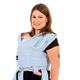 Koala Babycare Baby Sling Easy to Wear - Certified Ergonomic Support - Multi-Purpose Stretchy Baby Carrier Suitable up to 9 kg - Baby Wrap Carrier for Newborn - Light Blue - Registered Design