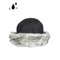 Dents Women's Wax Cotton Hat with Faux Fur Brim BLACK ONE